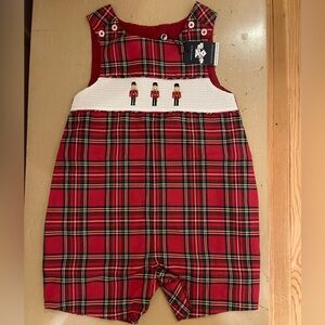 Trotter's London smocked nutcracker romper
